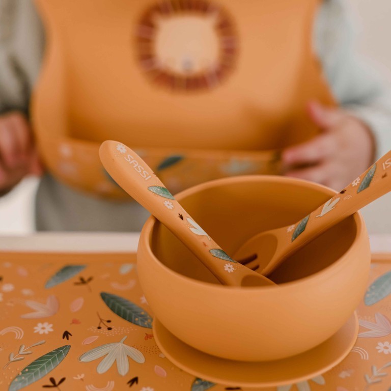 Sassi μπολ σιλικόνης LFGB με αντιολισθητική βεντούζα  chompy the lion