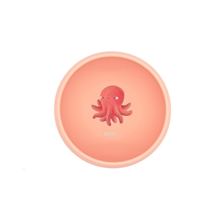 Sassi μπολ σιλικόνης LFGB με αντιολισθητική βεντούζα slurpy the Octopus