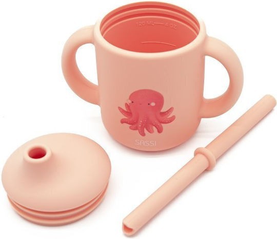 Sassi κύπελλο σιλικόνης LFGB με καλαμάκι Slurpy the Octopus