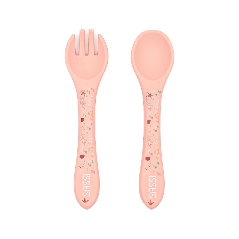 Sassi σετ κουτάλι & πηρούνι σιλικόνης LFGB Slurpy the Octopus