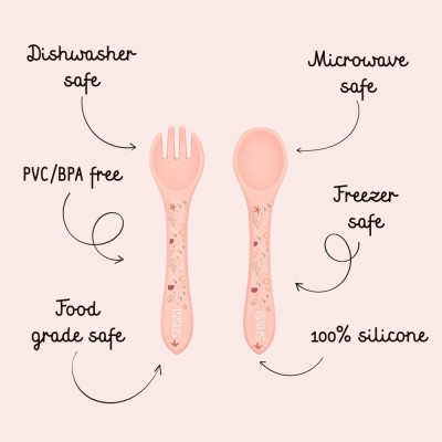 Sassi σετ κουτάλι & πηρούνι σιλικόνης LFGB Slurpy the Octopus