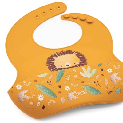 Sassi σαλιάρα σιλικόνης LFGB Chompy the lion