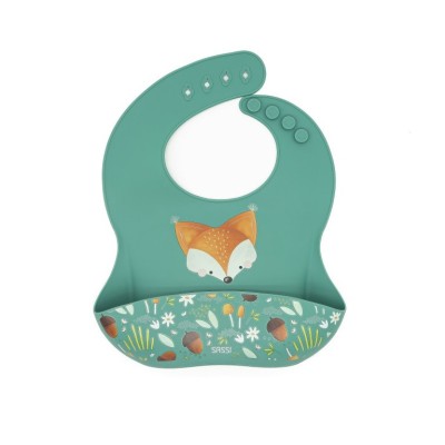 Sassi σαλιάρα σιλικόνης LFGB Vrumchy the fox