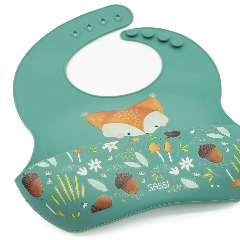 Sassi σαλιάρα σιλικόνης LFGB Vrumchy the fox