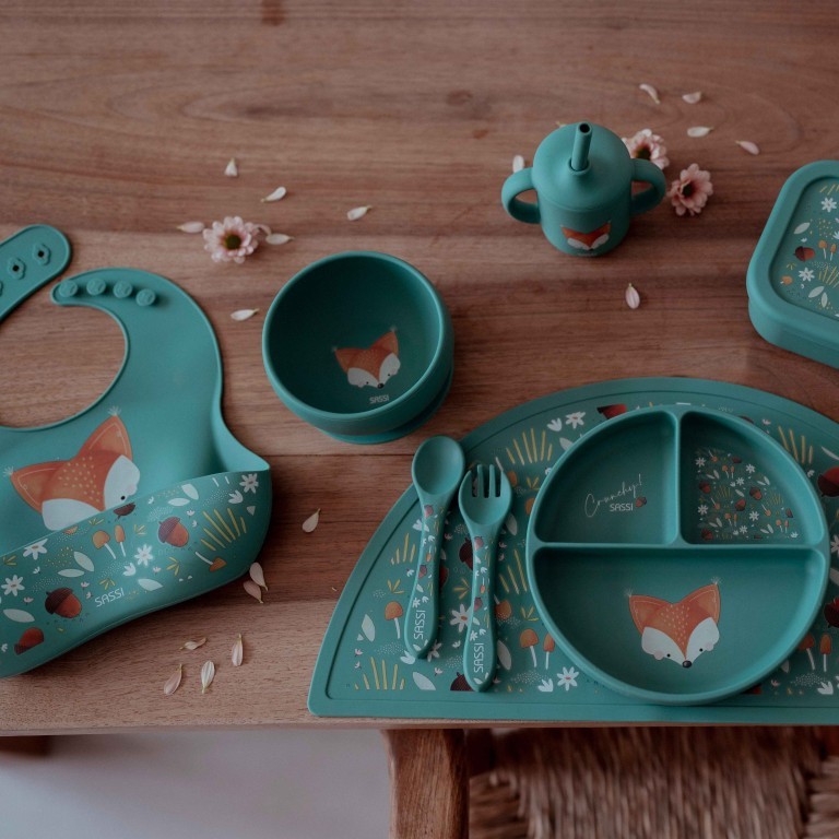 Sassi σαλιάρα σιλικόνης LFGB Vrumchy the fox