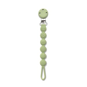SILICONE PACIFIER HOLDER NATURAL FRESH GREEN ΚΛΙΠ ΠΙΠΙΛΑΣ