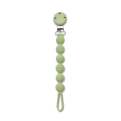 SILICONE PACIFIER HOLDER NATURAL FRESH GREEN ΚΛΙΠ ΠΙΠΙΛΑΣ