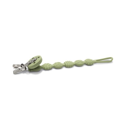 SILICONE PACIFIER HOLDER NATURAL FRESH GREEN ΚΛΙΠ ΠΙΠΙΛΑΣ