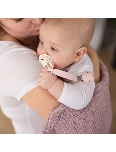 Κλιπ Πιπίλας από σιλικόνη - Ροζ Κλιπ Πιπίλας από σιλικόνη - Ροζ