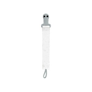 Pacifier clip with ribbon Sleepy Sheep white