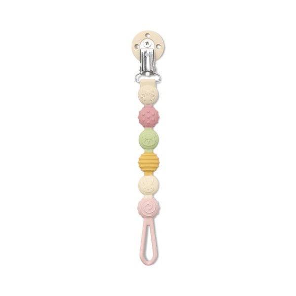 Silicone Pacifier Holder MIX pink