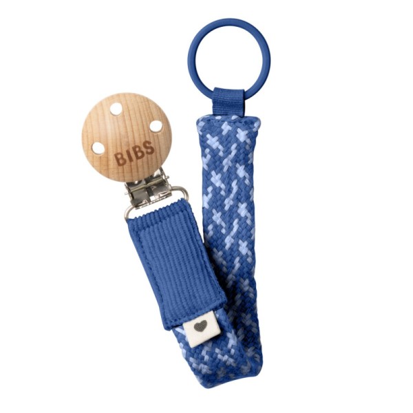 ΚΛΙΠ ΠΙΠΙΛΑΣ BIBS PACI BRAID CORNFLOWER/DUSTY BLUE