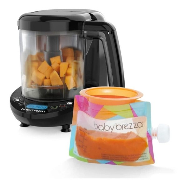 Baby Brezza One Step Food Maker Deluxe black Βρεφικός Ατμομάγειρας με Μπλέντερ