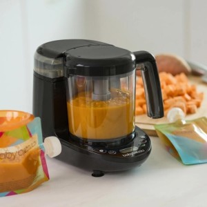 Baby Brezza One Step Food Maker Deluxe black Βρεφικός Ατμομάγειρας με Μπλέντερ