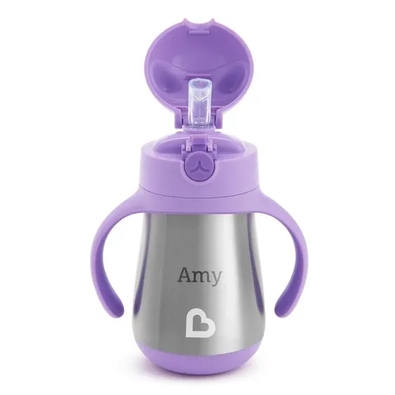COOL CAT PURPLE ΠΑΓΟΥΡΙ/ΘΕΡΜΟΣ 237ml ΜΕ ΚΑΛΑΜΑΚΙ MUNCHKIN COOL CAT PURPLE ΠΑΓΟΥΡΙ/ΘΕΡΜΟΣ 237ml ΜΕ ΚΑΛΑΜΑΚΙ MUNCHKIN