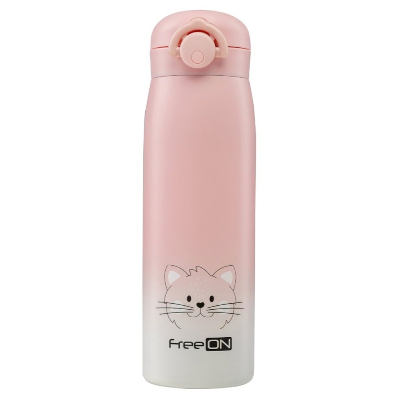 FREE ON ΘΕΡΜΟΣ ΝΕΡΟΥ 480ml KITTY PINK THERMO FLASK