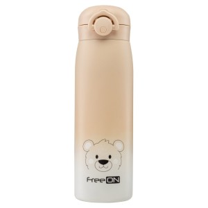 FREE ON ΘΕΡΜΟΣ ΝΕΡΟΥ 480ml BEAR BEIGE THERMO FLASK