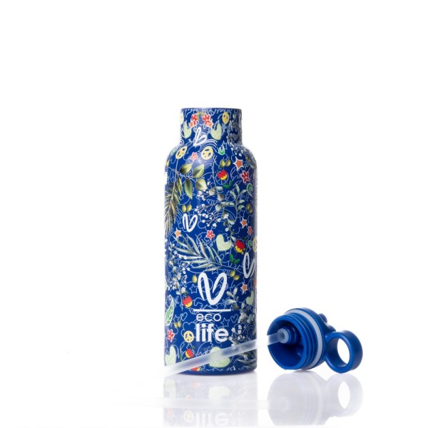 ΜΕΤΑΛΛΙΚΟ ΘΕΡΜΟΣ VASILIKI -BLUE- 500ML