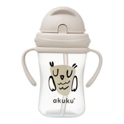 Ποτηράκι με καλαμάκι 300 ml Owl