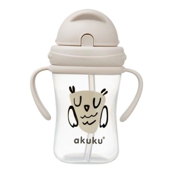 Ποτηράκι με καλαμάκι 300 ml Owl
