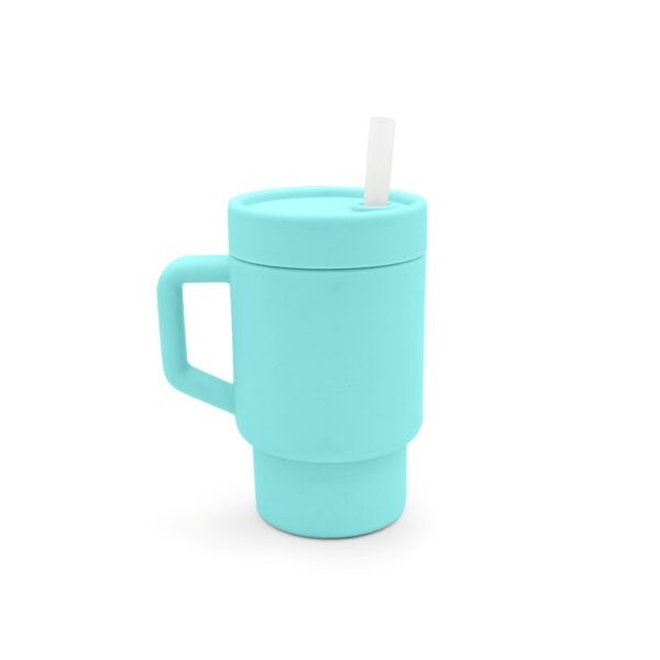 Παγούρι Σιλικόνης με Καλαμάκι Tumbler Μπλε Melii