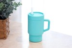 Παγούρι Σιλικόνης με Καλαμάκι Tumbler Μπλε Melii