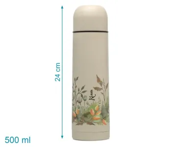 Θερμός Υγρών Beige 500ml - KIOKIDS