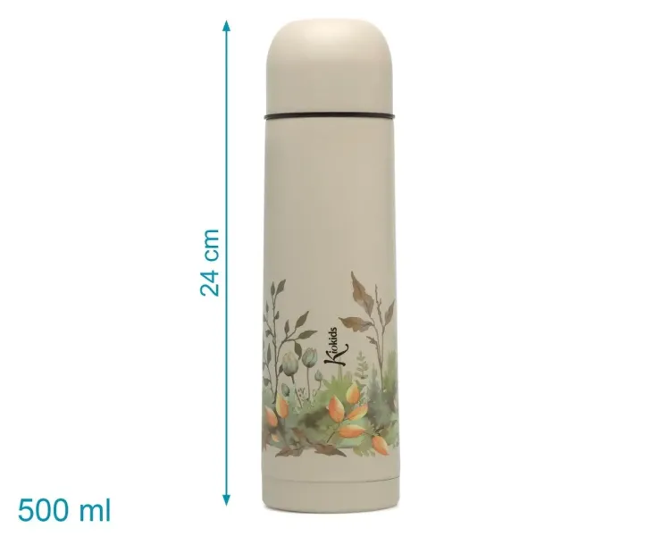 Θερμός Υγρών Beige 500ml - KIOKIDS Θερμός Υγρών Beige 500ml - KIOKIDS