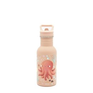 Ανοξείδωτο μπουκάλι με καλαμάκι 500ml OCTOPUS