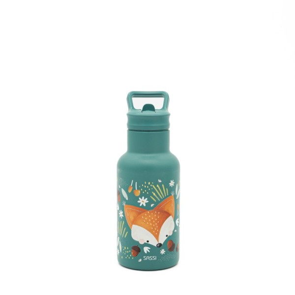 Sassi ανοξείδωτο μπουκάλι θερμός με καλαμάκι 350ml  FOX