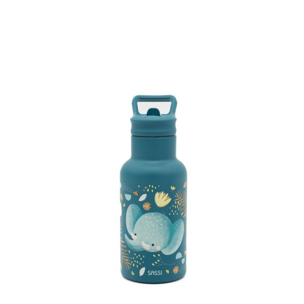 Sassi ανοξείδωτο μπουκάλι θερμός με καλαμάκι 350ml  ELEPHANT