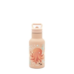 Sassi ανοξείδωτο μπουκάλι θερμός με καλαμάκι 350ml  OCTOPUS