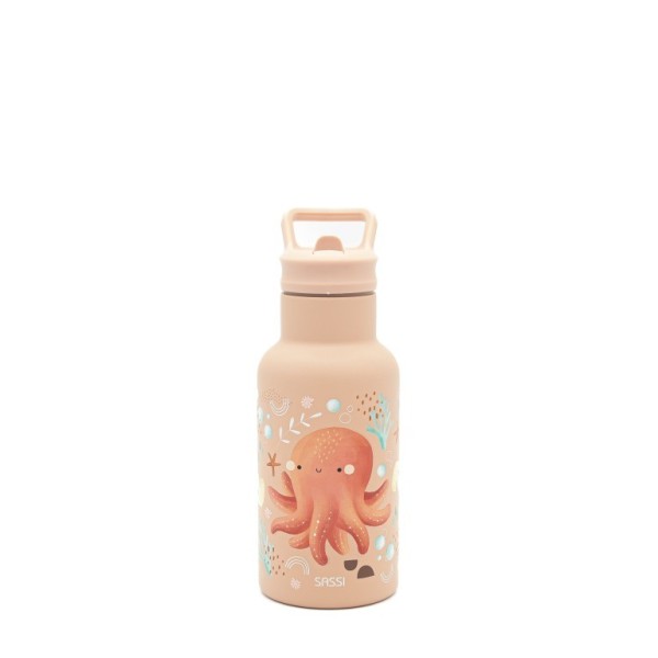Sassi ανοξείδωτο μπουκάλι θερμός με καλαμάκι 350ml  OCTOPUS