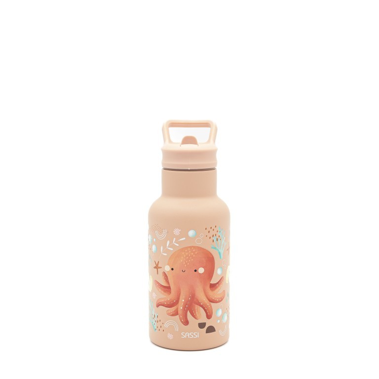 Sassi ανοξείδωτο μπουκάλι θερμός με καλαμάκι 350ml  OCTOPUS