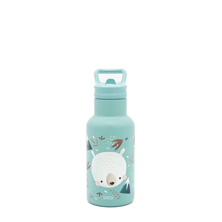 Sassi ανοξείδωτο μπουκάλι θερμός με καλαμάκι 350ml  BEAR