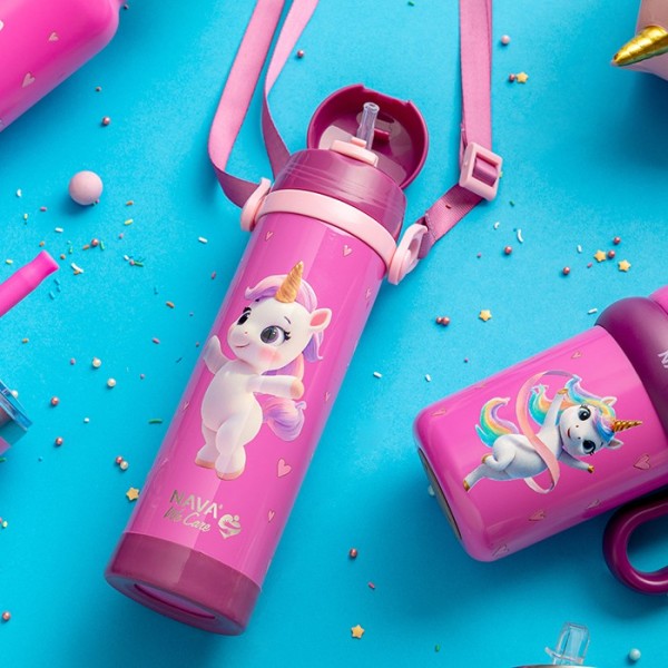 Παγούρι θερμός ανοξείδωτο "We Care", Pink Unicorn 500ml