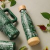 Θερμός μπουκάλι ανοξείδωτο με bamboo "We Care", Sketch Floral 500ml