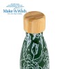 Θερμός μπουκάλι ανοξείδωτο με bamboo "We Care", Sketch Floral 500ml