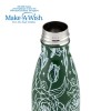 Θερμός μπουκάλι ανοξείδωτο με bamboo "We Care", Sketch Floral 500ml