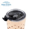 Θερμός ποτήρι με ανοξείδωτο καλαμάκι "We Care", Brown Dots 350ml Θερμός ποτήρι με ανοξείδωτο καλαμάκι "We Care", Brown Dots 350ml