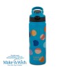 Θερμός μπουκάλι ανοξείδωτο με καλαμάκι "We Care", Color Dots 500ml