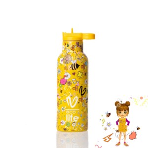 ΜΕΤΑΛΛΙΚΟ ΘΕΡΜΟΣ VASILIKI -JOY- 500ML - ECOLIFE
