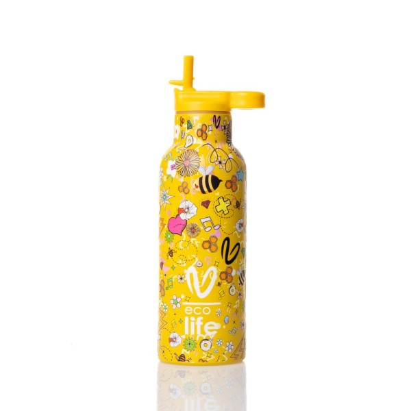 ΜΕΤΑΛΛΙΚΟ ΘΕΡΜΟΣ VASILIKI -JOY- 500ML - ECOLIFE