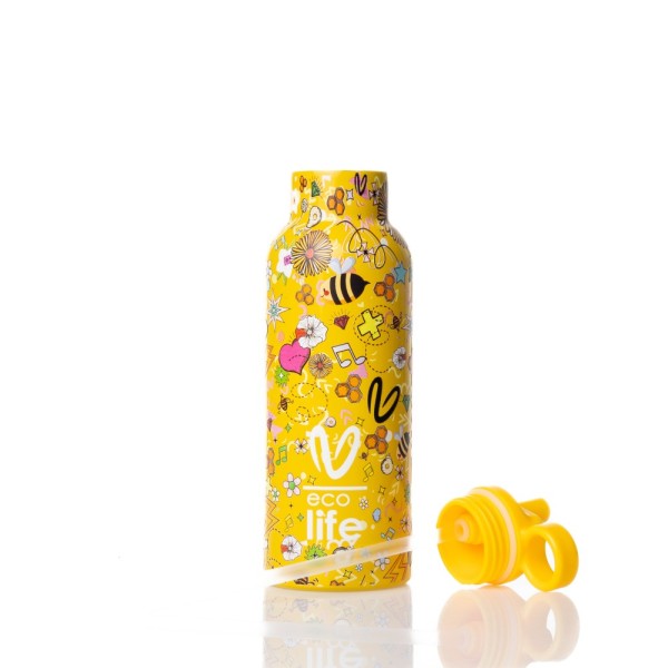 ΜΕΤΑΛΛΙΚΟ ΘΕΡΜΟΣ VASILIKI -JOY- 500ML - ECOLIFE