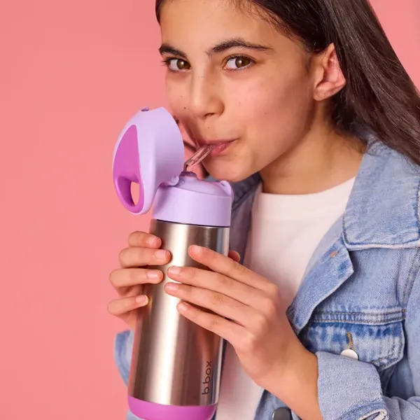 Ισοθερμικό παγούρι 500ml με καλαμάκι - sugar plum