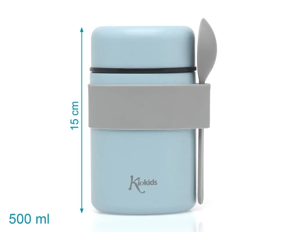 KIOKIDS ΘΕΡΜΟΔΟΧΕΙΟ ΦΑΓΗΤΟΥ 500ml ΣΙΕΛ ΜΕ ΚΟΥΤΑΛΑΚΙ