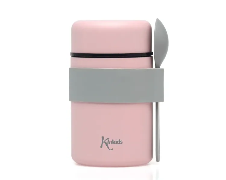 KIOKIDS ΘΕΡΜΟΔΟΧΕΙΟ ΦΑΓΗΤΟΥ 500ml ΡΟΖ ΜΕ ΚΟΥΤΑΛΑΚΙ