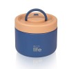 Στρογγυλό Θερμός Φαγητού 650ml μπλε - ECOLIFE