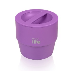Στρογγυλό Θερμός Φαγητού 750ml μωβ - ECOLIFE