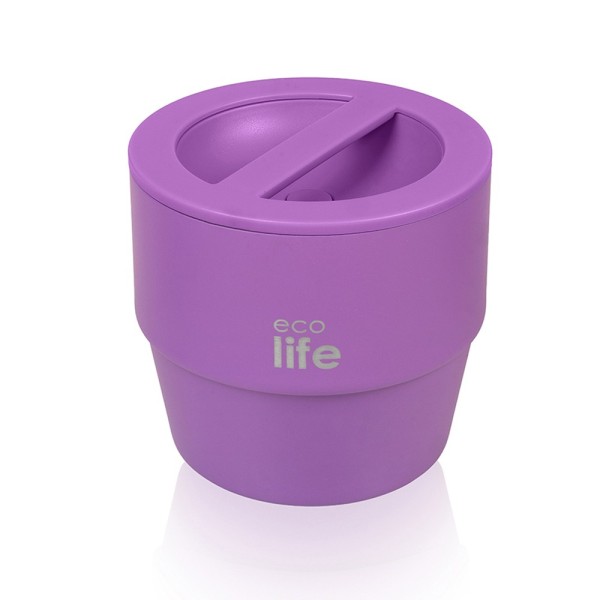 Στρογγυλό Θερμός Φαγητού 750ml μωβ - ECOLIFE